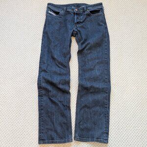 Diesel Larkee Classic Straight Leg Jeans 34x32 Dark Wash RM030 Stretch